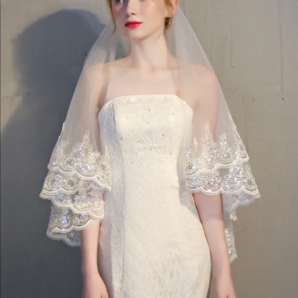 Two - tier wedding veil classic style - Picture 2 of 10